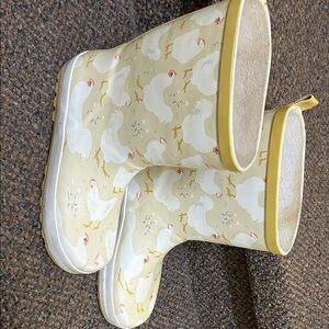 Chicken Print Rain Boots